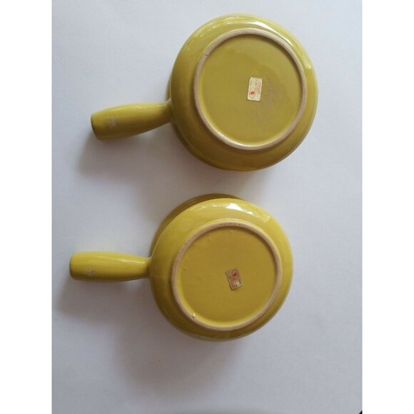 SMI Japan yellow retro soup bowls with handles. Good condition. - Picture 8 of 8